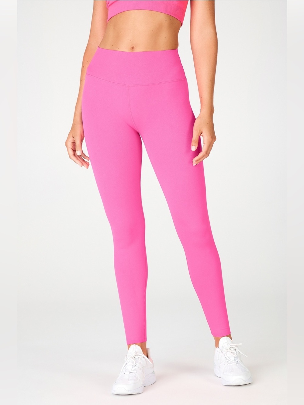 FABLETICS SculptKnit High-Waisted Compression Leggings Pink Medium